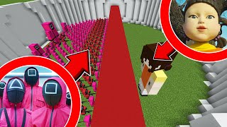 1000 СОЛДАТ ПРОТИВ КУКЛЫ ИЗ ИГРЫ В КАЛЬМАРА В МАЙНКРАФТ! SQUID GAME GUARD VS DOLL БИТВА MINECRAFT