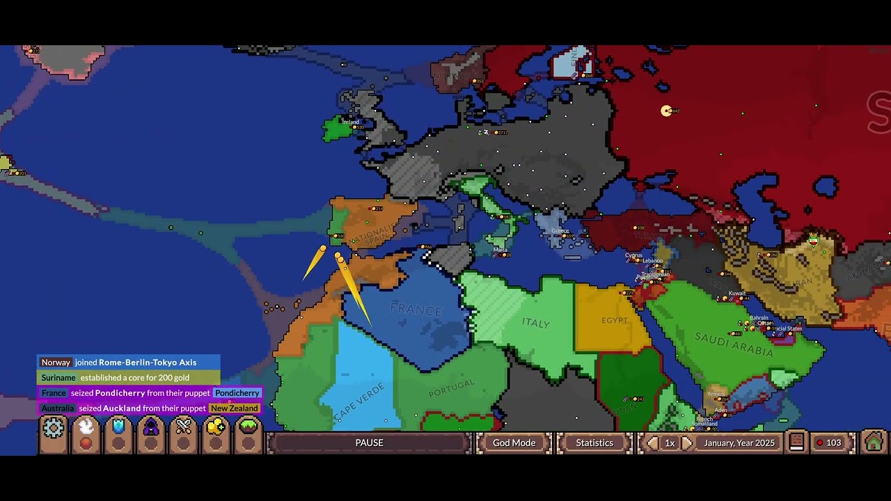 Taking over Europe as Germany 🇩🇪  (and a big part of Africa) 