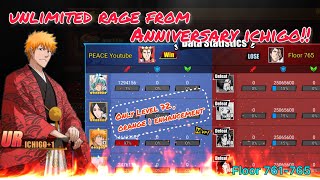 Anniversary Ichigo unlimited RAGE! Extreme challenge 761-765.Too easy!(Bleach Immortal/Eternal Soul)