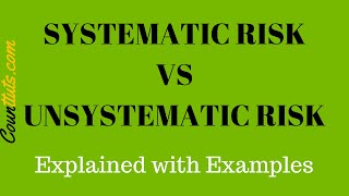 Systematic Risk Vs Unsystematic Risk Explained With Examples