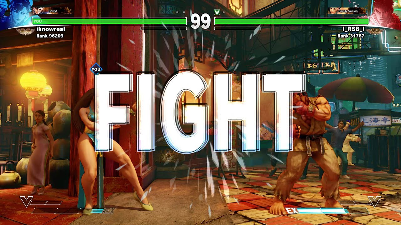 Street Fighter V Ranked iknowreal Chun li vs I_RSB_I Ryu