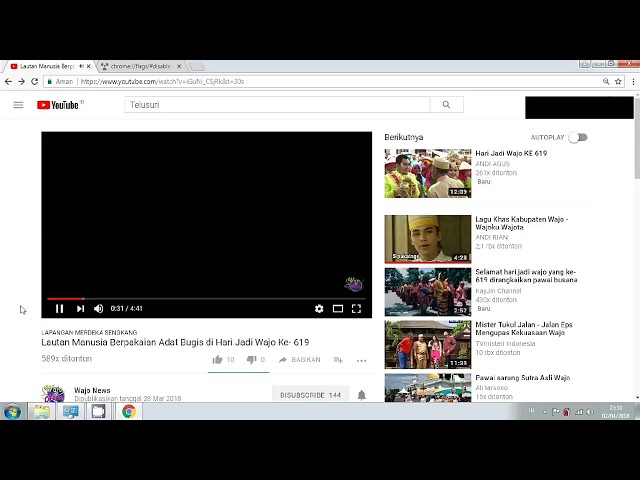 Fix Youtube Blank Screen (only sound) in Chrome Browser class=