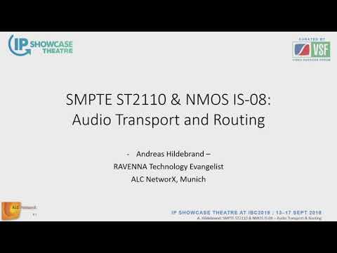 ST 2110-30 and NMOS IS-08 - Audio Transport and Routing