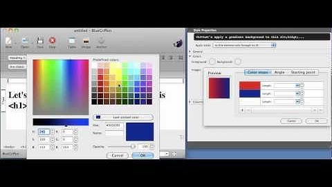 CSS 3 Linear Gradients in BlueGriffon...