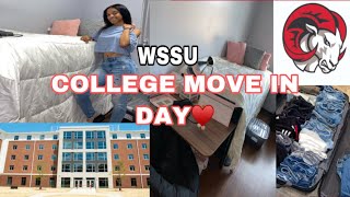 COLLEGE MOVE- IN DAY VLOG/ ROOM TOUR | WSSU | Covington Hall 2021