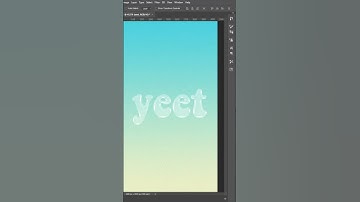 How to Create GLASS  TEXT Effect in Photoshop #Shorts
