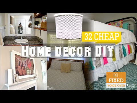 32 Φτηνές ιδέες διακόσμησης για το σπίτι DIY [New V.O]