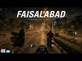 Life In Faisalabad 🇵🇰 Midnight Dust Storm 4K City Vlog Ambience HDR! | Relaxing 4K HD Walk & Ride
