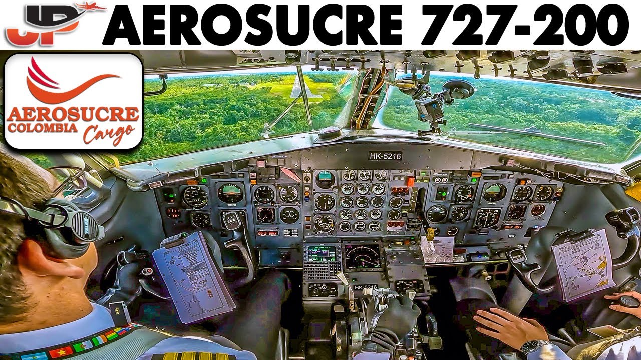 Piloting a 45 year old Boeing 727 to the Colombian Jungle - YouTube