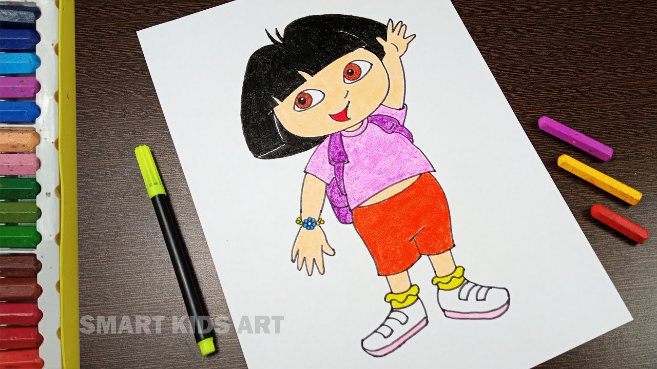 How 2 Draw Dora From Dora The Explorer - video Dailymotion