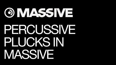 NI Massive - EDM Pro Tip for Making a Percussive Pluck - How to tutorial