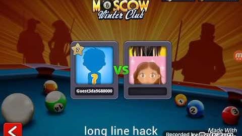 8 ball Pool long line hack android gameplay (no root)