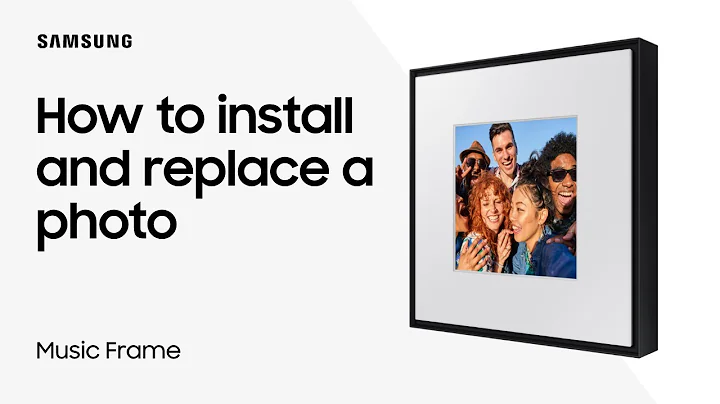 Samsung Music Frame speaker: Install and Replace a Photo | Samsung US