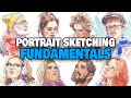 How to draw faces for beginners  fundamental portrait sketching guide