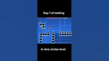 Day 1 of making a nine circles level #ninecircles #gd #geometrydash