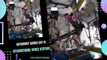 French astronaut works out in International Space Station using Advanced Resistive Exercise Device