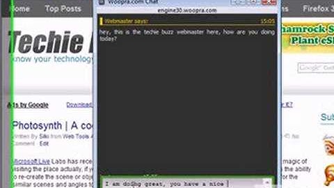 Woopra Live Chat Video