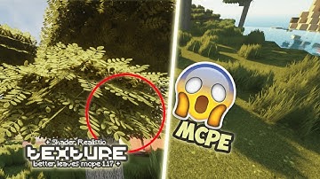 Better Leaves Realistic Texture Pack MCPE V 1.17 daun seperti JAVA MCPC + Shader ULTRA HD 4k RTX On!