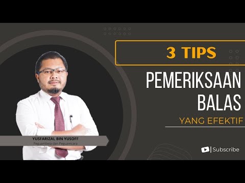 Video: Untuk tujuan pemeriksaan balas?