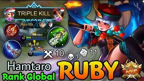 Ruby Lady Zombie MVP Plays - Top Global Ruby by Hamtaro - Mobile Legends
