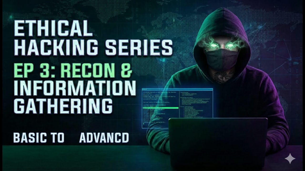 Recon & Information Gathering LIVE 🔥 | Ethical Hacking Series EP 3 | Basic to Advanced