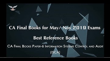 Best reference books for CA final Information Systems Control and Audit | ISCA | Reference Books