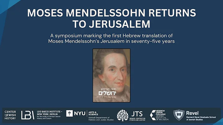 Moses Mendelssohn Returns To Jerusalem