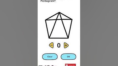 How many triangles are in a pentagram? Brain out