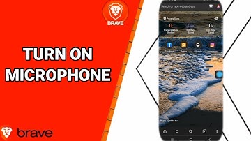 How To Turn On Microphone On Brave Private Web Browser App