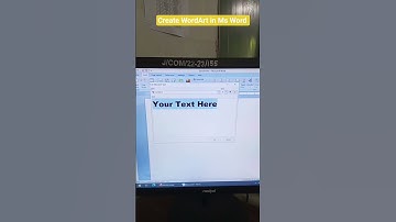 How to add word art in Ms Word. #shorts #youtubeshorts #shortvideo 💻🆗💻