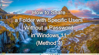 How to Enable Public Folder Sharing without a Password in Windows 11