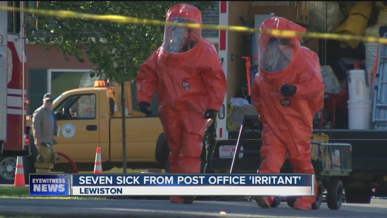 Hazmat team at Lewiston Post Office YouTube