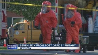 Hazmat team at Lewiston Post Office