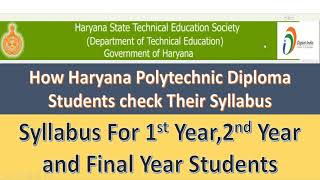 Syllabus of Haryana Polytechnic diploma for All Branches Students (HSBTE Session 2020-2021) screenshot 4