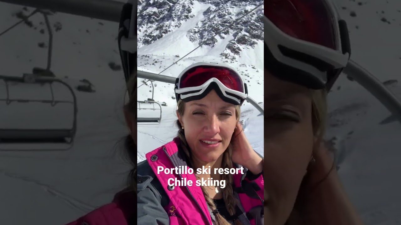 Portillo ski resort in Chile. Skiing in Chile. Chile and Argentina skiing