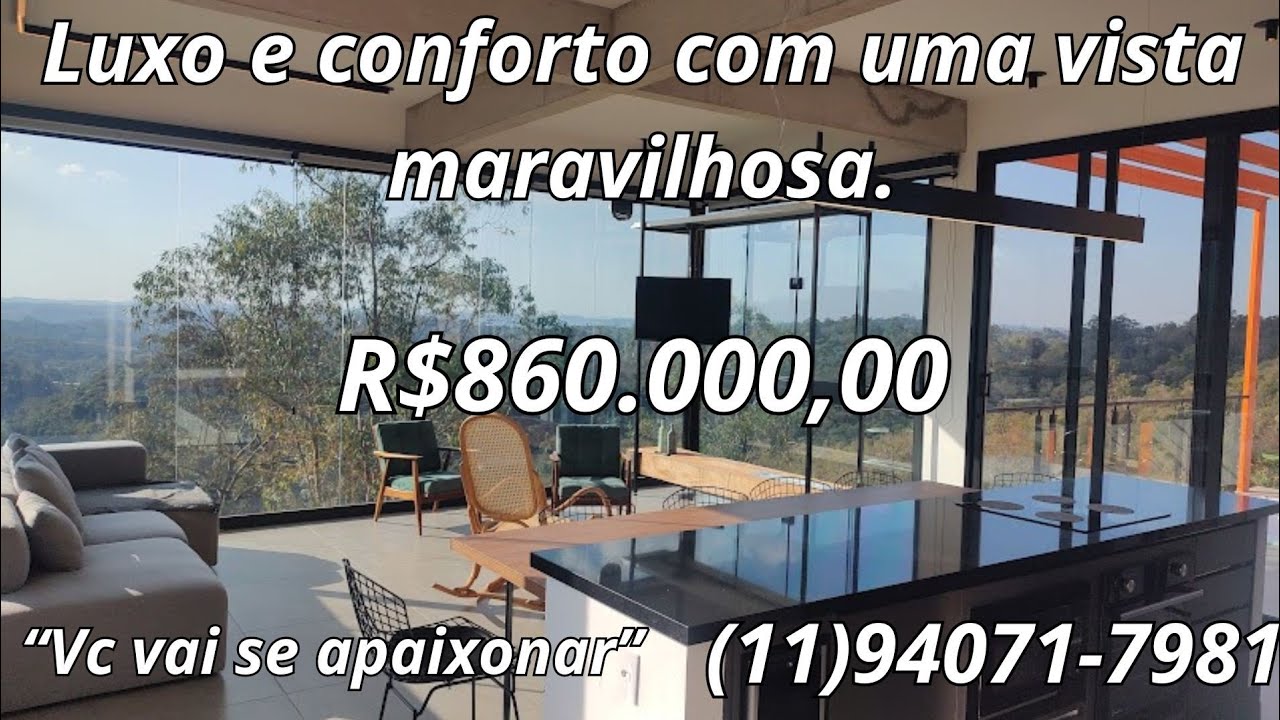 BELÍSSIMA CASA DE CAMPO COM VISTA MARAVILHOSA EM CAMPO LIMPO PAULISTA SP R$860.000,00
