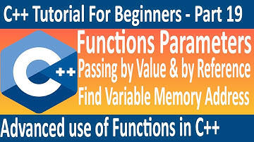 Pass by value and pass by reference in c++, function call by value and reference in c++, Tutorial#19