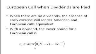 Boundary Conditions on Options