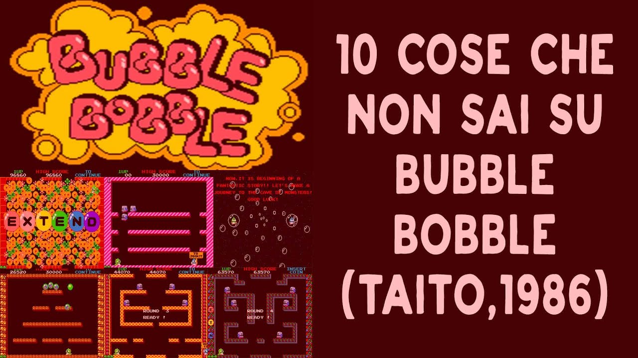10 COSE CHE NON SAI SU BUBBLE BOBBLE ARCADE - SUBS ENG - ITA - THE 80s DATABASE
