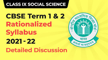 CBSE Term Wise Syllabus for Term 1 and Term 2 | Class 9 Social Science Syllabus 2021-22