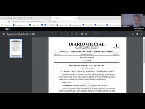 Webinar Capacitación de Diario Oficial Online, biblioteca UDLA, 2022