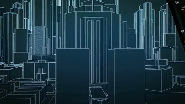 City blueprint no copyright motion video | Infinite motion loop