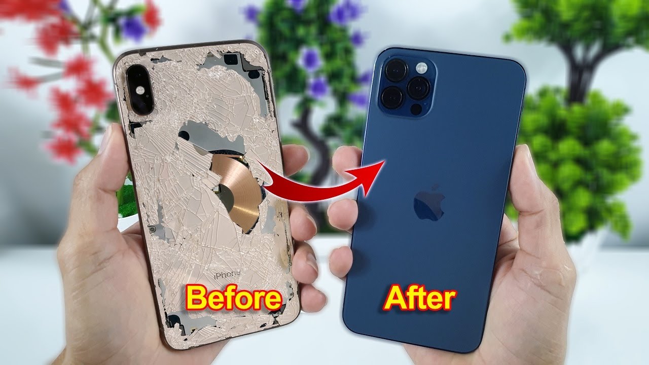 How To Turn iPhone Xs Max Into An iPhone 12 Pro Max - Restoration Destroyed Phone