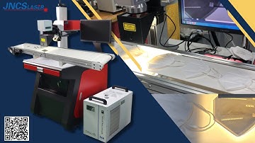 high speed UV laser marking machine with automatic CCD Visual Positioning System for mask marking