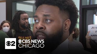 Supporters turn out for Chicago man who gets plea deal on charge of hitting cop