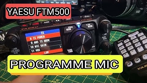 YAESU FTM500 , PROGRAMABLE MICROPHONE