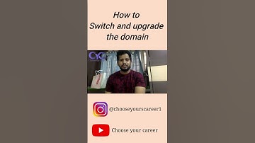 How to switch and upgrade your domain | #CYC #VANYARAJ