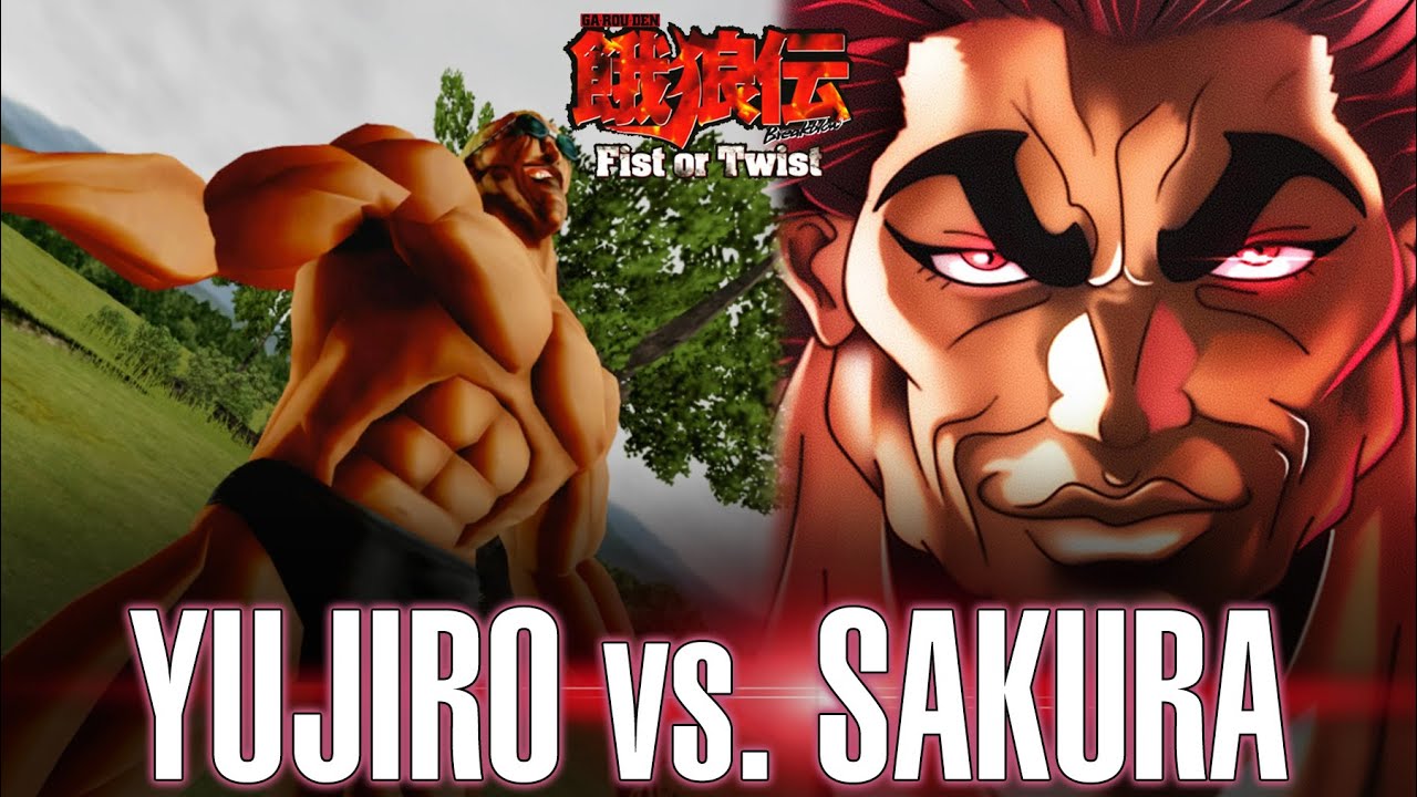 Yujiro Hanma vs CryBaby Sakura - Garouden Breakblow: Fist or Twist - PlayStation 2 (PCSX2)