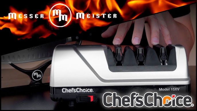 HOW TO SHARPEN A CHEF'S KNIFE, Chef's Choice Model 15 Trizor Review