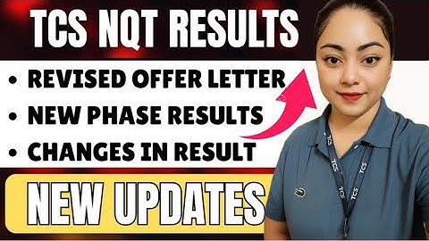 TCS NQT Result 2025 | Offer Letter Mail Update | Change in Phase-wise RESULTS Selection |  Explained